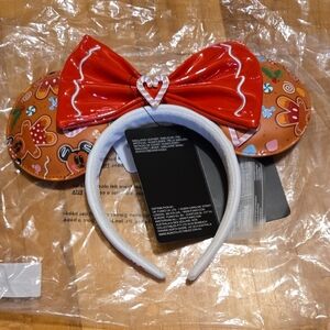 Loungefly Red and Brown Kids Headband with Bow